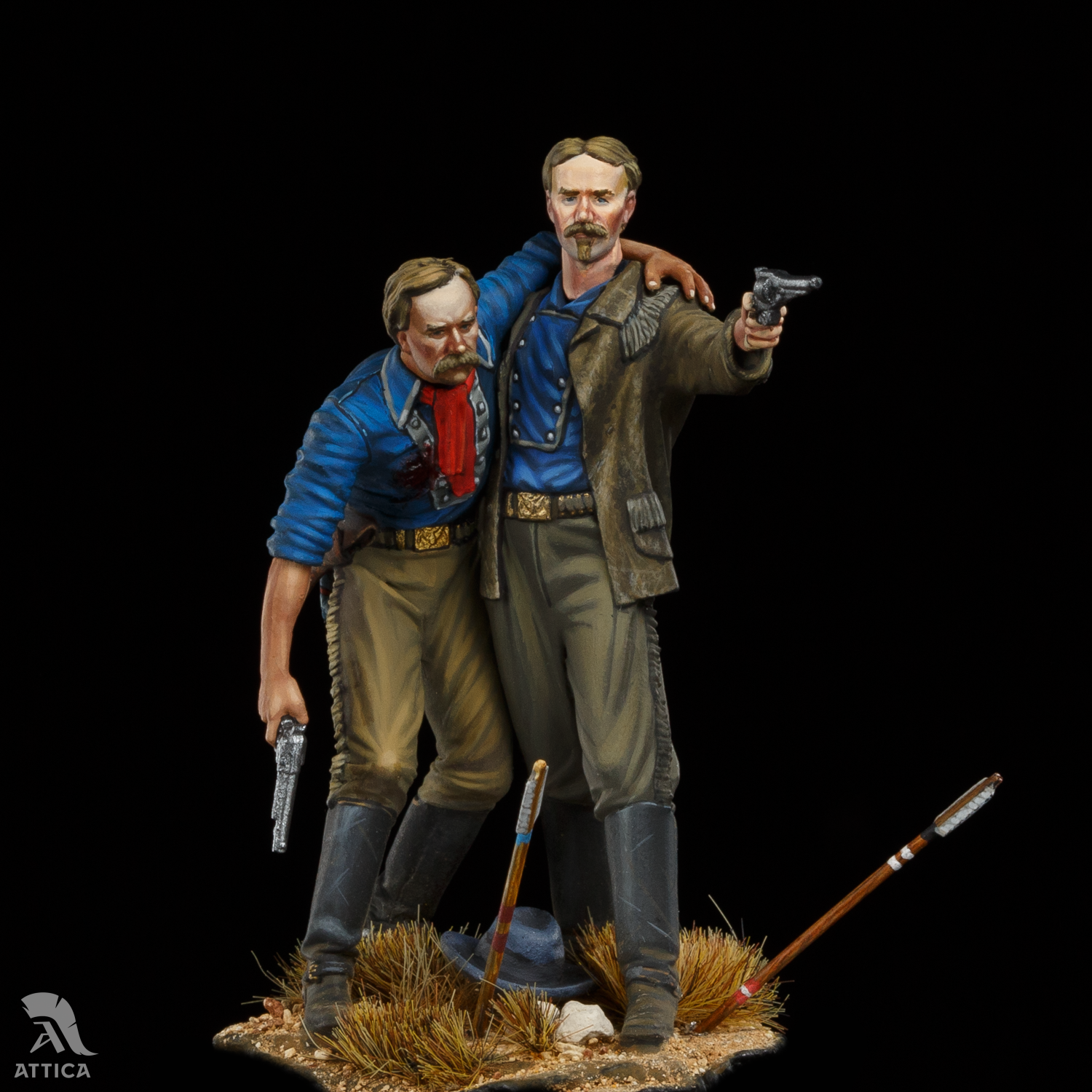 Custer Miniatures Thomas and George Custer, Custer’s Clan Last Stand Painted Toy Soldier ...