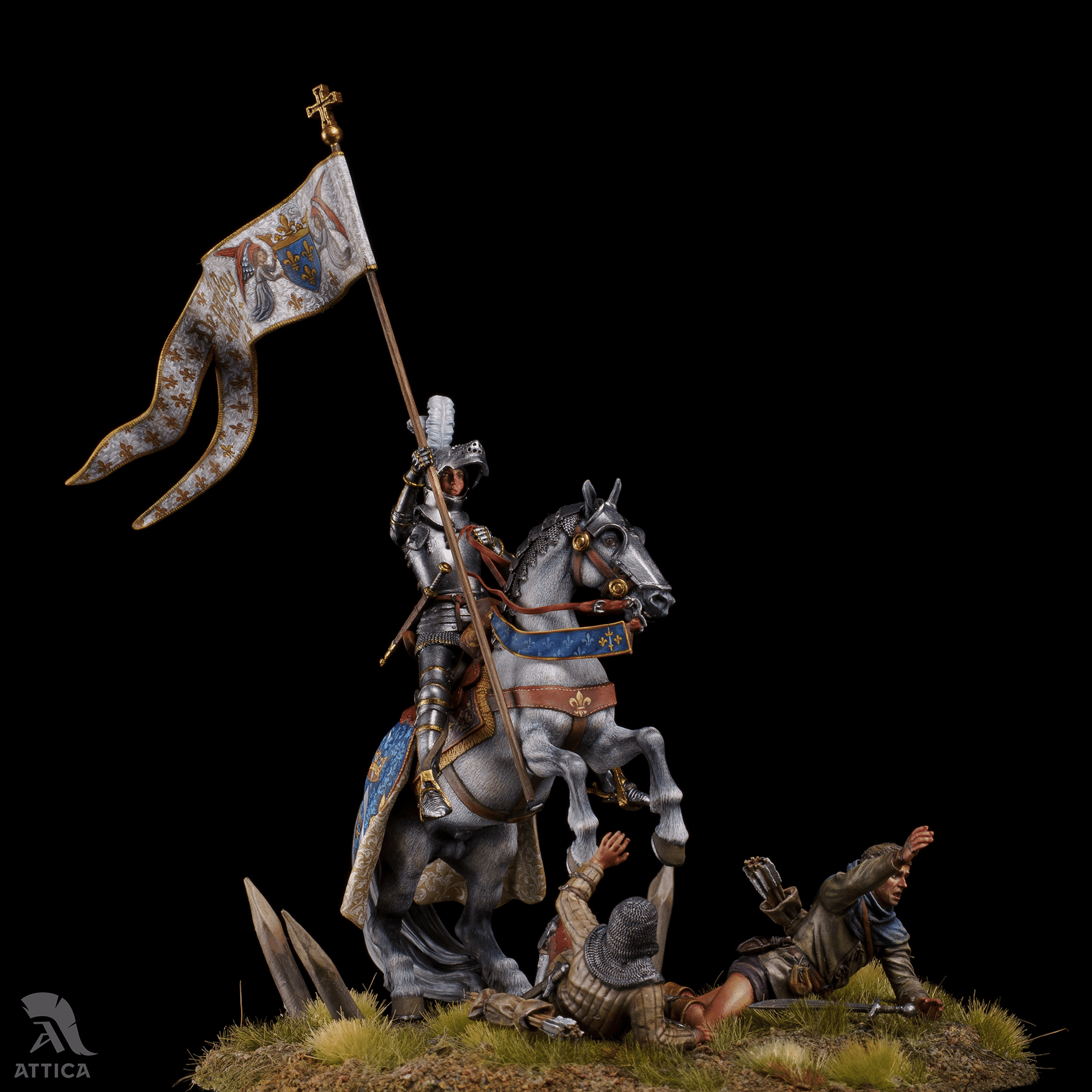Joan of Arc breaking through the English archers
