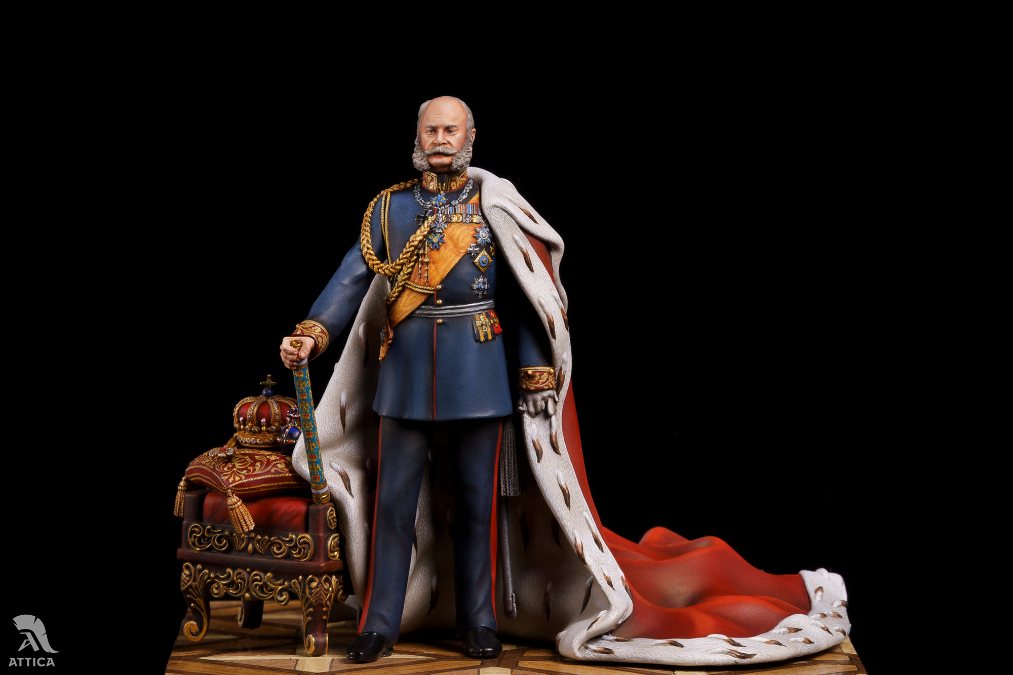 Kaiser Wilhelm I miniature by Attica Miniatures