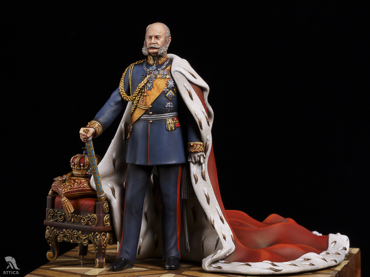 Kaiser Wilhelm I miniature by Attica Miniatures